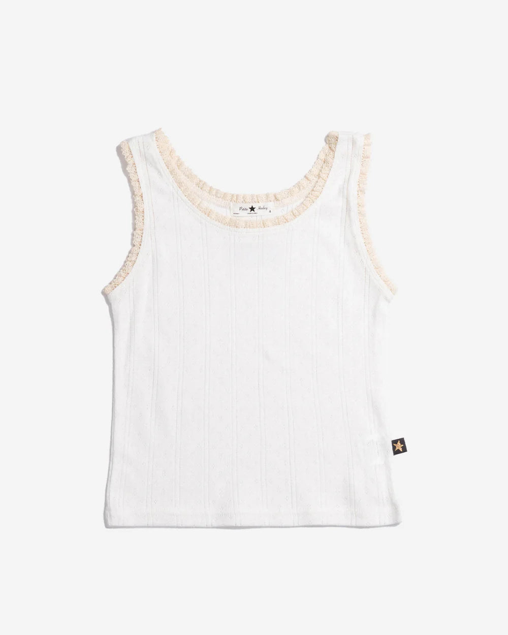 White Ella Lace Tanktop