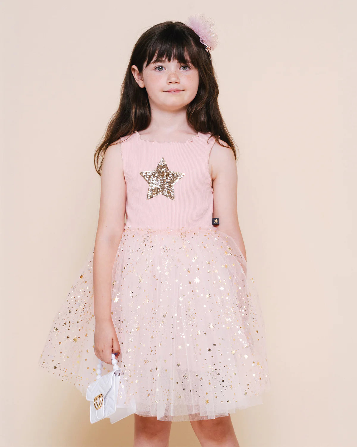 Petite Hailey Peach Eloise Tutu Dress