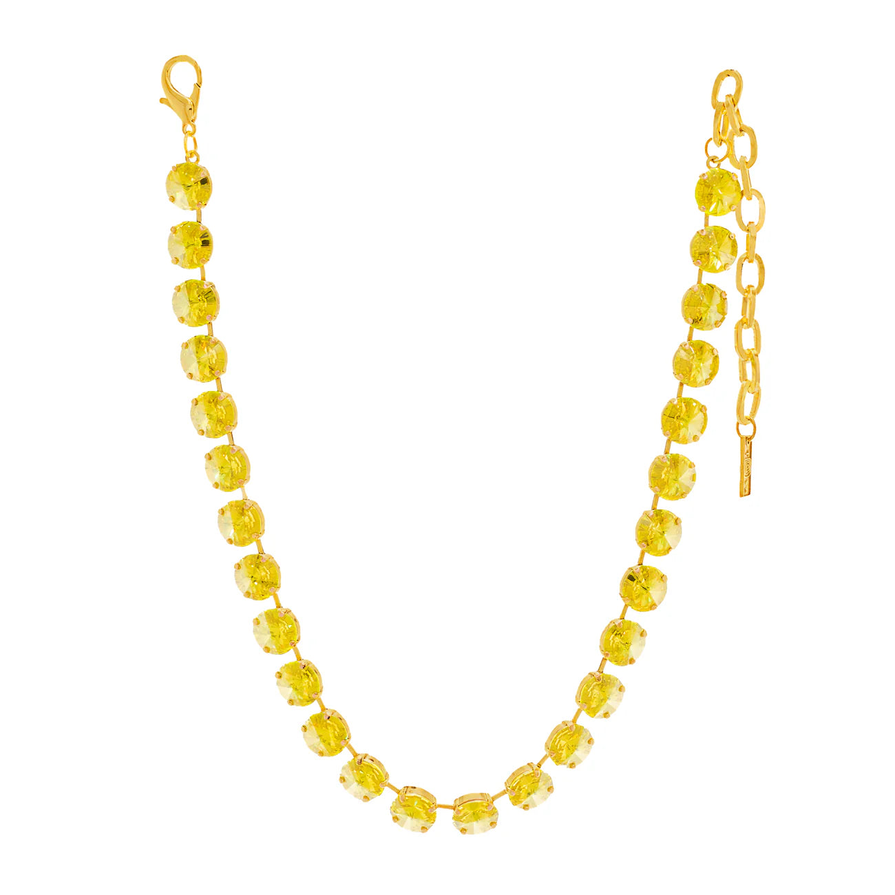 The Sofia Necklace in Candy Crush Citrus Lime Champagne