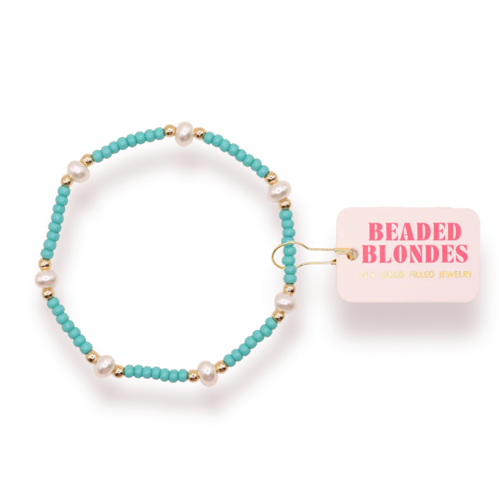 Turquoise Pearl Bracelet