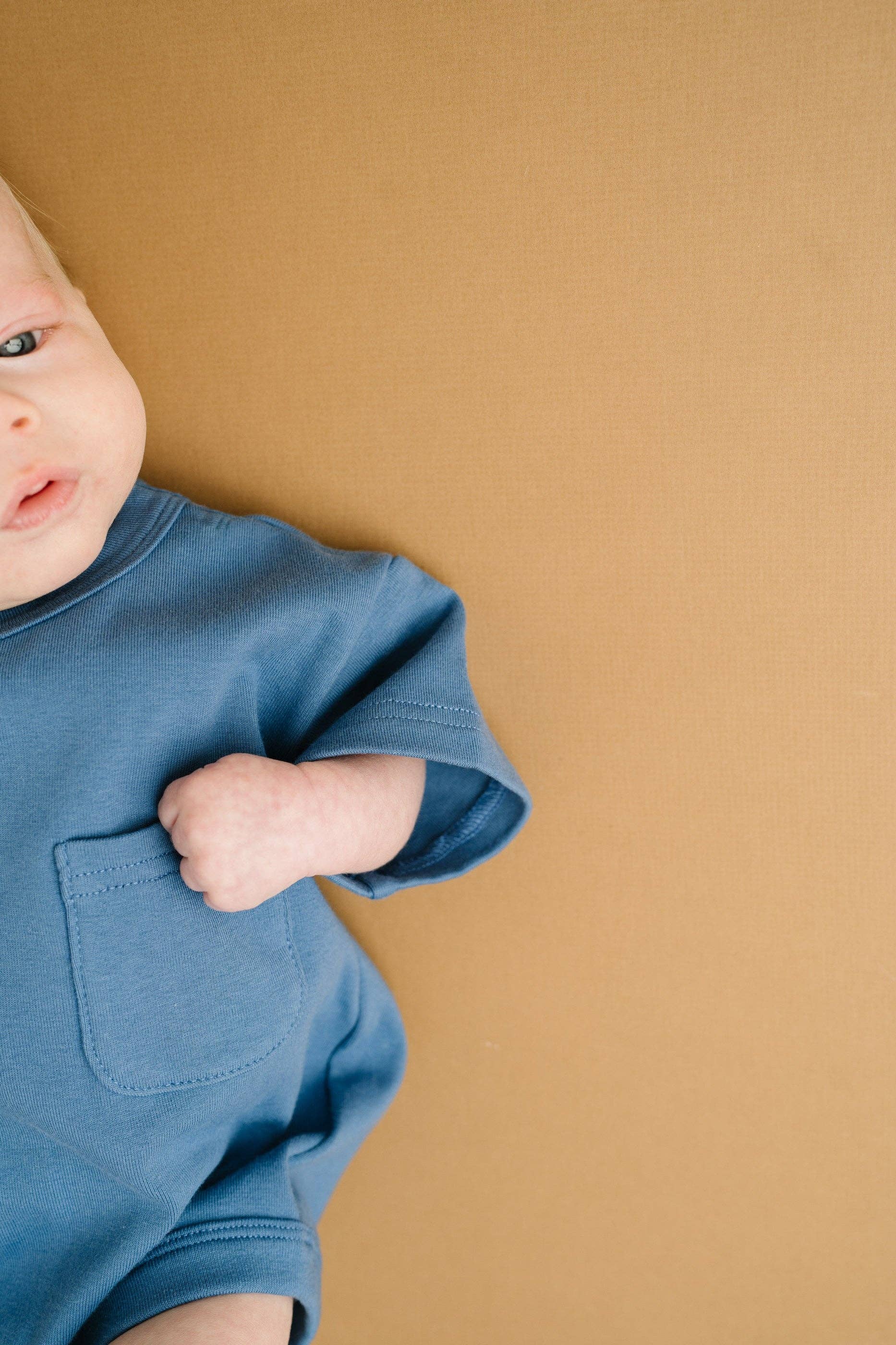 Little One Shop - Bluebird Pocket Romper