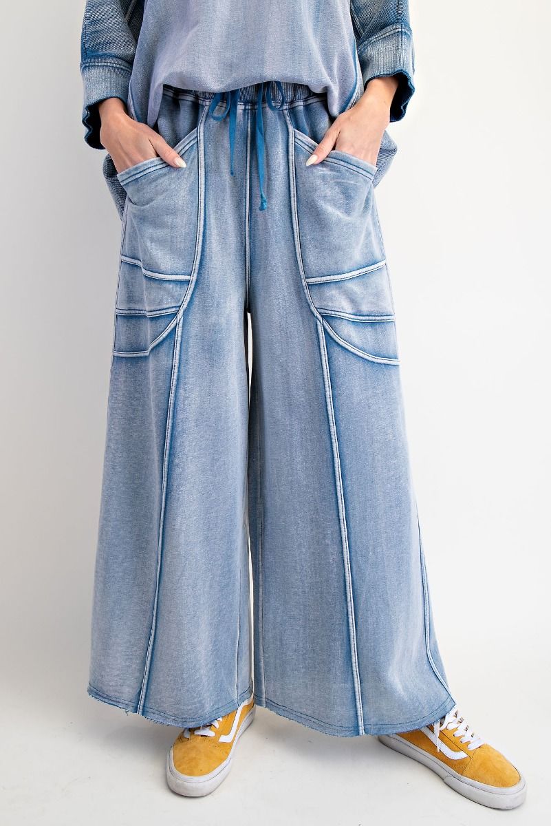 Washed Denim Monkey Washed Terry Pants