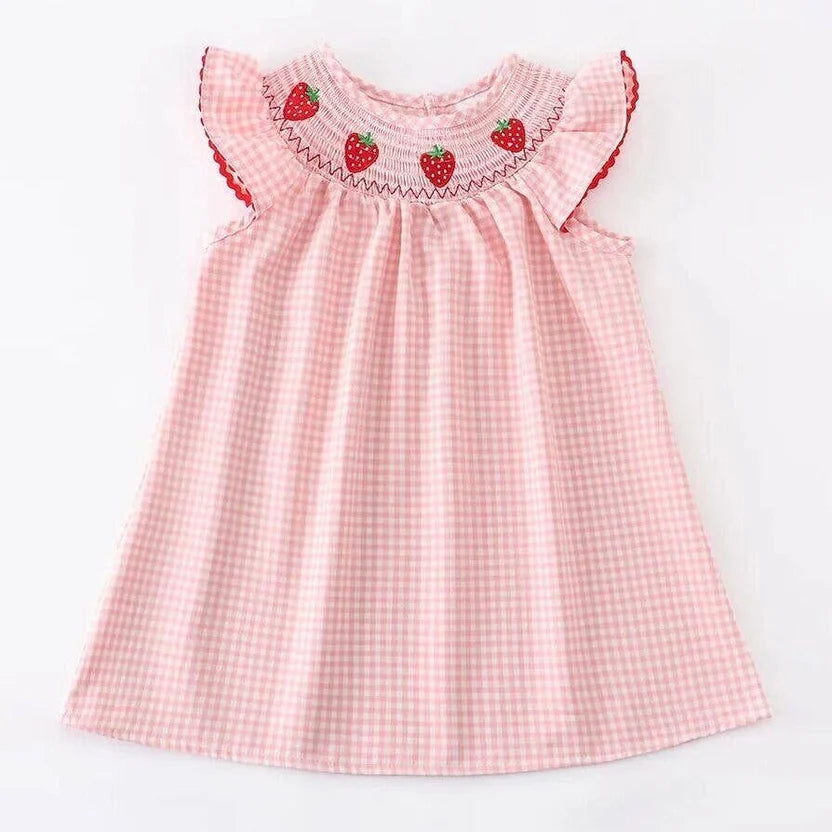 Strawberry Smocked Dress