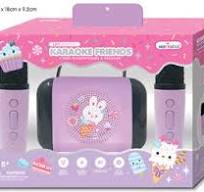 Karaoke Friends LED Wireless Set with Two Mini Microphones & Speaker