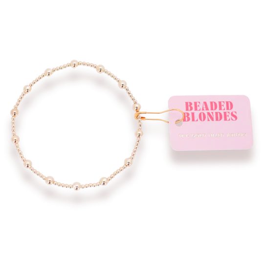 Beaded Blondes: June Bracelet in Gold