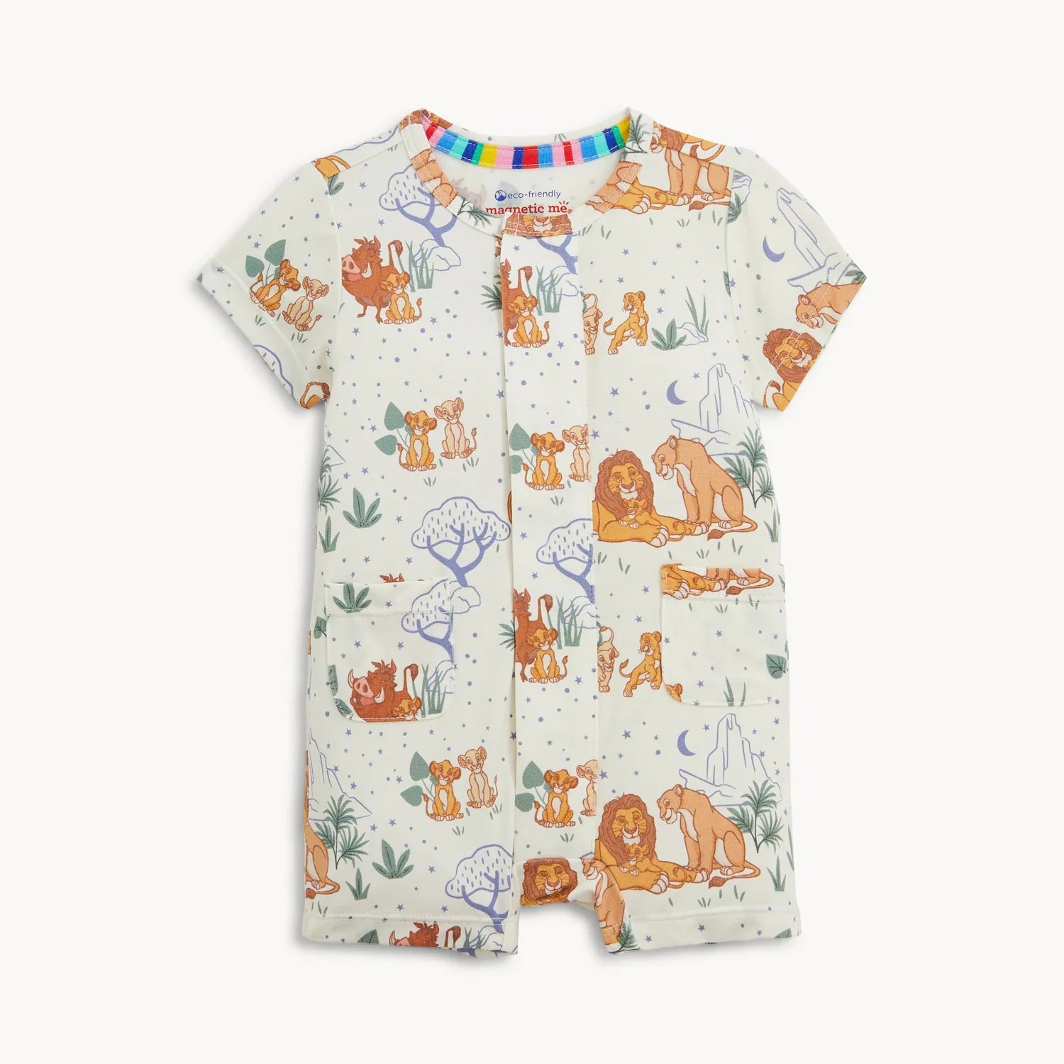 Magnetic Me | Modal Short Sleeve Romper | Lion King