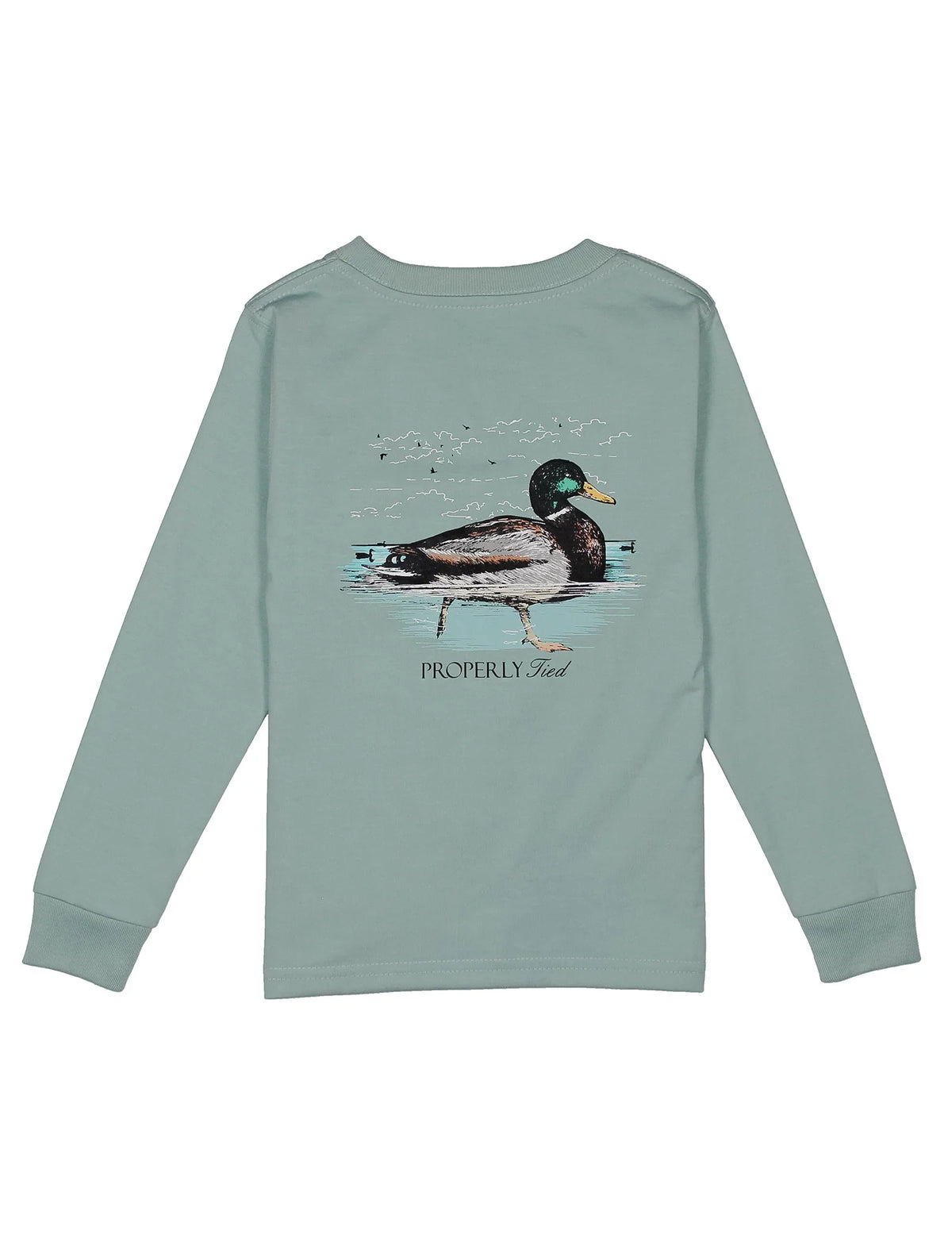 Boys Swimming Mallard LS Marine Mist