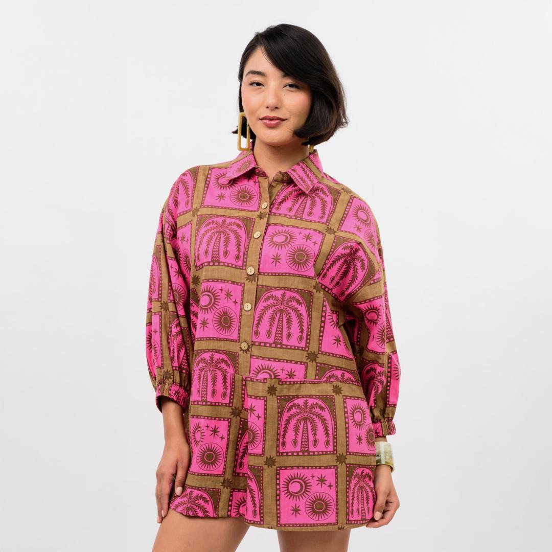 Uncle frank Block Tropical Romper