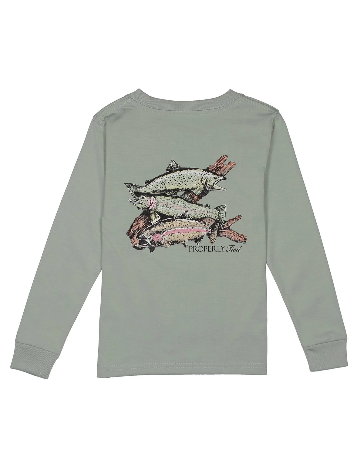 Boys Trout Trio LS Chrome Grey