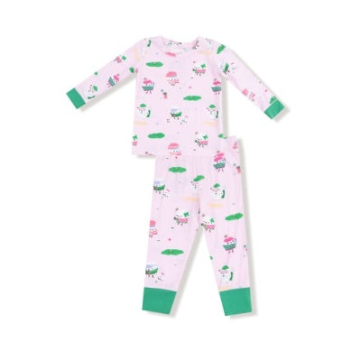 Golf Pros - Green -l/s Loungewear Set