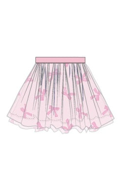 Pretty Bows - Tutu Skirt - Printed Bow