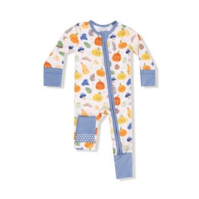 Autumn Pumpkins - 2 Way Zipper Romper