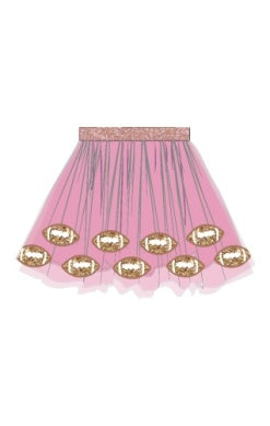 Varsity Football - Pink - Tutu Skirt
