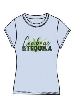 COWBOYS & TEQUILA BABE TEE