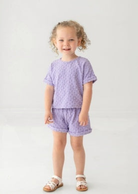 Purple Terry Cloth Daisy Set